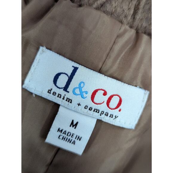 DENIM & CO.! LUXURIOUS TOASTY TAN BROWN GENUINE SUEDE LEATHER SKIRT! SZ M - Picture 6 of 8